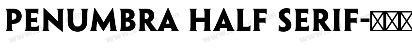 Penumbra Half Serif字体转换